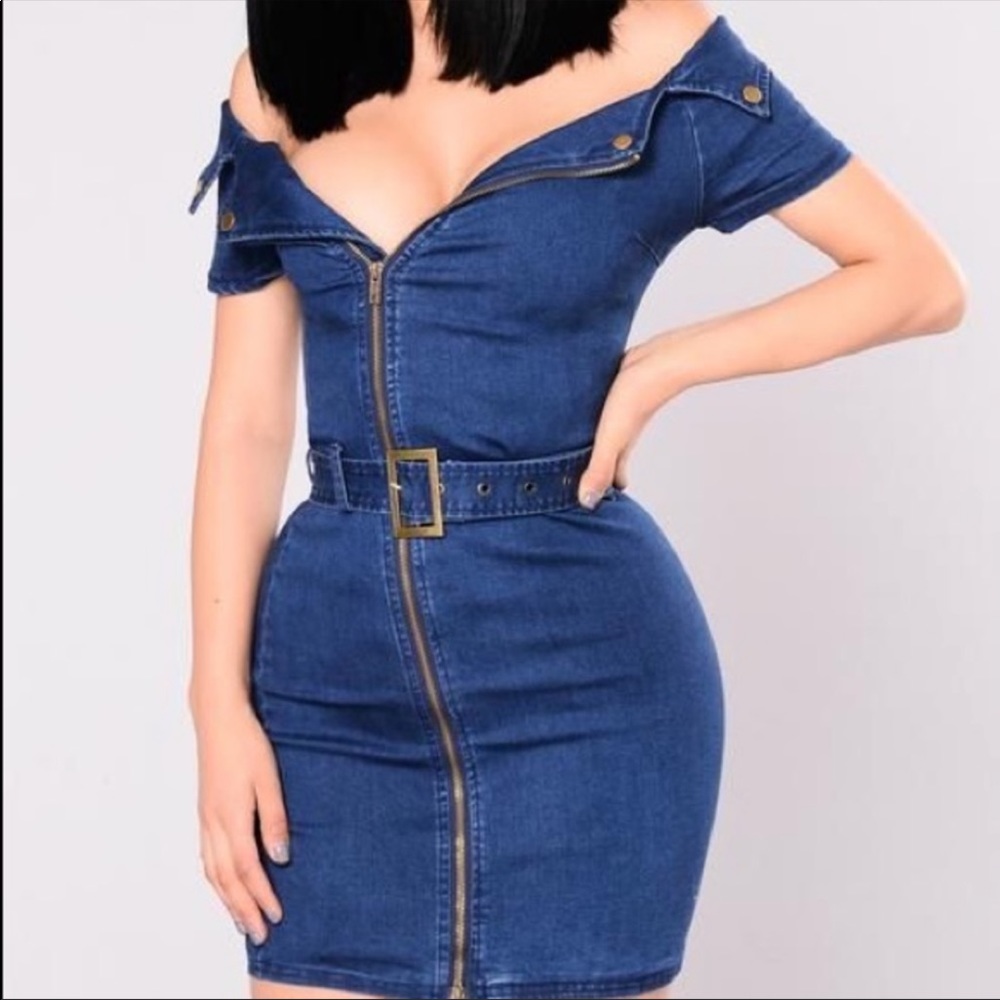 Fashion Nova Denim Dress